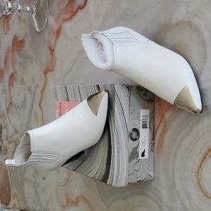 Jeffrey Campbell Jude White Ankle Boots